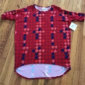 LuLaRoe Red and Blue Tee #23